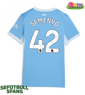 Manchester City Antoine Semenyo #42 Hemmatröja Kvinnor 2026-27 Kortärmad